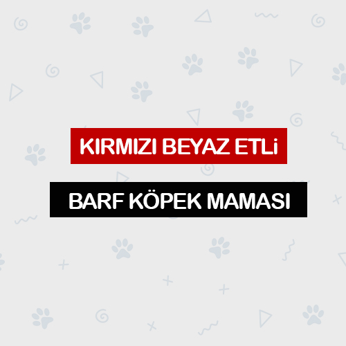 Kırmızı Beyaz Etli Çiğmamam Barf Köpek Maması